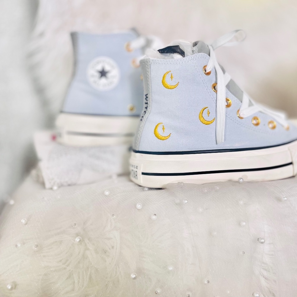 Custom Chuck Taylor All Star Lift Platform, Converse, Women’s Size 5